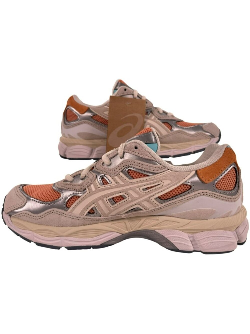 ASICS GEL-NYC Terracotta/Cream Sneakers 1203A303-600 Men's Sz 7 Women's 805 NEW - Picture 2 of 11